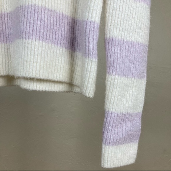 Intermix Striped Mockneck Sweater - Picture 3 of 6